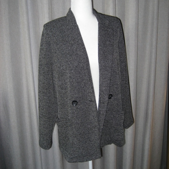 Anthropologie Jackets & Blazers - Anthro Sweater Blazer Grey Cozy Work Jacket DanielRainn